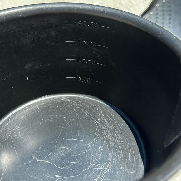 Pampered Chef Black 4 cups Microwave Steamer Small Pot Lock Lid made in USA - Picture 5 of 6